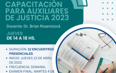 Curso de Capacitación para Auxiliares de Justicia 2023