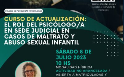 Curso de actualización: El rol del psicólogo/a en sede judicial en casos de maltrato y abuso sexual infantil
