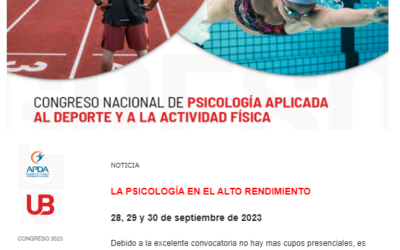 Congreso Nacional d Psicología Aplicada al Deporte y la Actividad Física