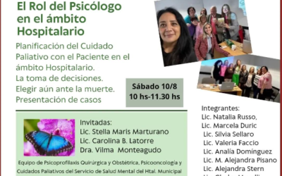 5° Taller/Conversatorio: «El Rol del Psicólogo en el ámbito Hospitalario»