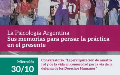 Conversatorio: «La jerarquización de nuestro rol y de la vida en comunidad por la vía de la defensa de los Derechos Humanos»