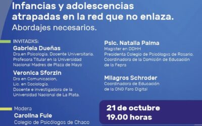 “Infancias y adolescencias atrapadas en la red que no enlaza. Abordajes necesarios”