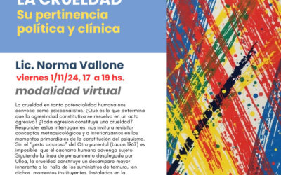 Seminario virtual: La crueldad. Su pertinencia política y clínica