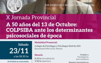 X Jornada Provincial – sábado 23 de noviembre