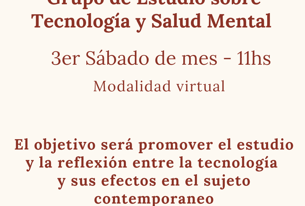 Grupo de Estudio sobre Tecnología y Salud Mental