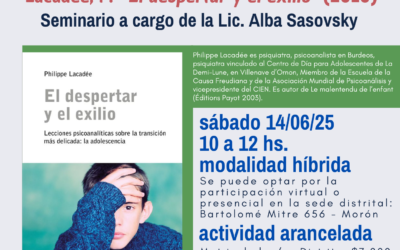 EDI: seminarios de actualización en investigaciones: Lacadée. “El despertar y el exilio»