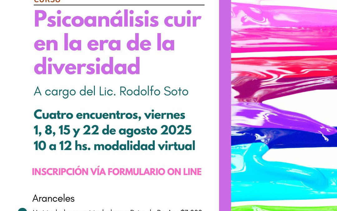 Curso: Psicoanálisis cuir en la era de la diversidad