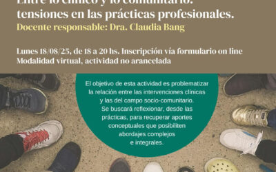 Seminario virtual – Entre lo clínico y lo comunitario: tensiones en las prácticas profesionales